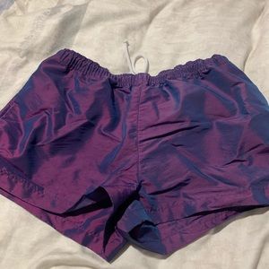 PURPLE REFLECTIVE TNA SHORTS